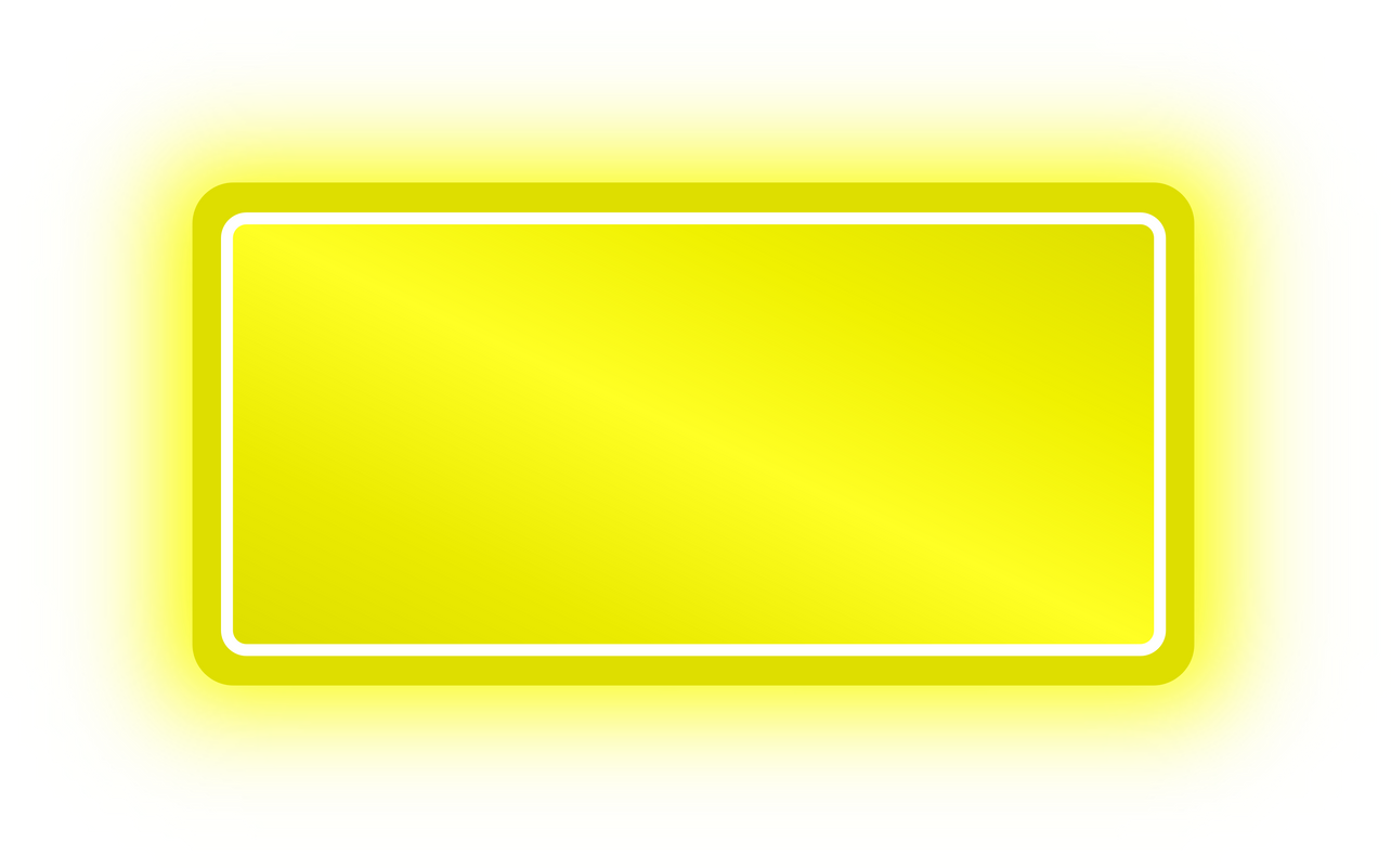 Neon Yellow Rectangle Banner, Neon Rectangle
